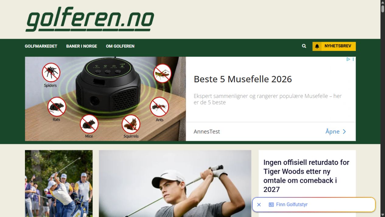 Golferen website preview